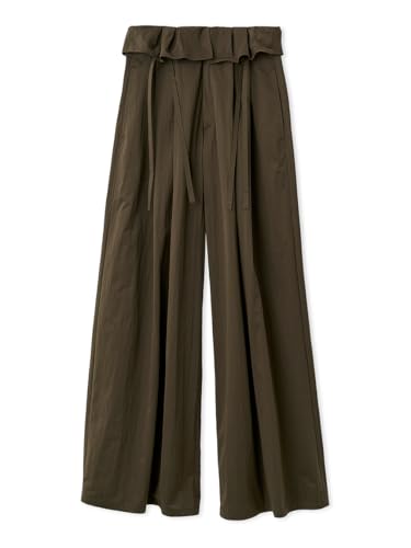 Amazon | [スナイデル] ウエストデザインボリュームワイドパンツ